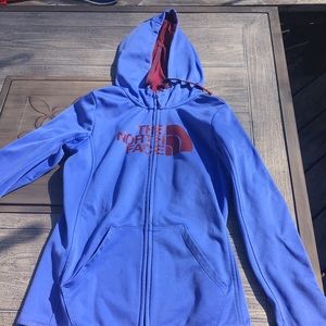 The North Face fleece lined full zip hoodie